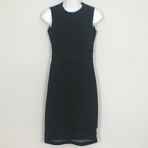 Calvin Klein Womens 2P Black Sleeveless Polyester Blend Midi Cocktail Dress
